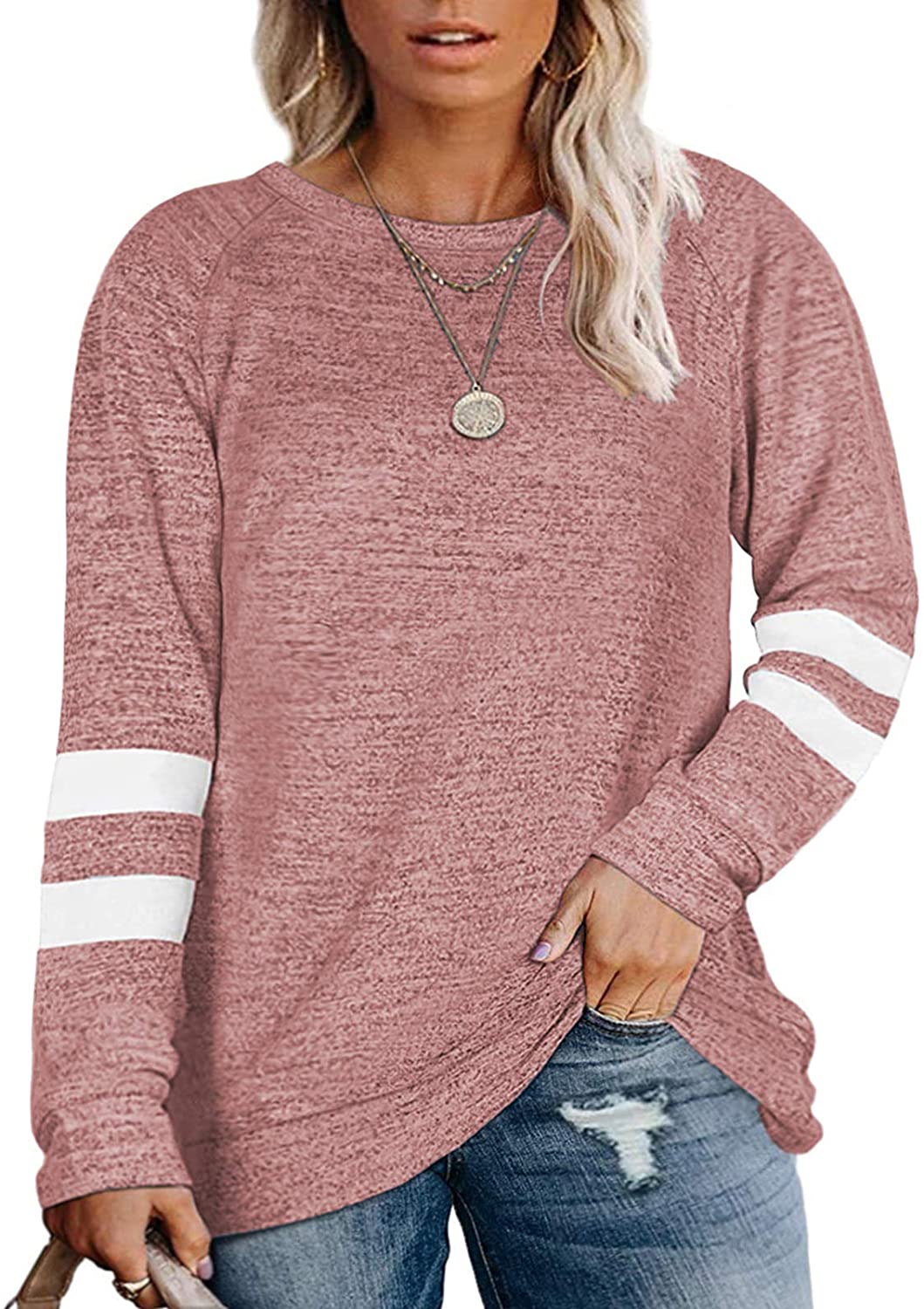 Sweatshirts for Women Long Sleeve Oversized Tunic Tops