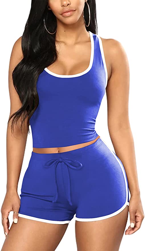 Two Piece Outfits For Women Sexy Active Wear Matching Tracksuits