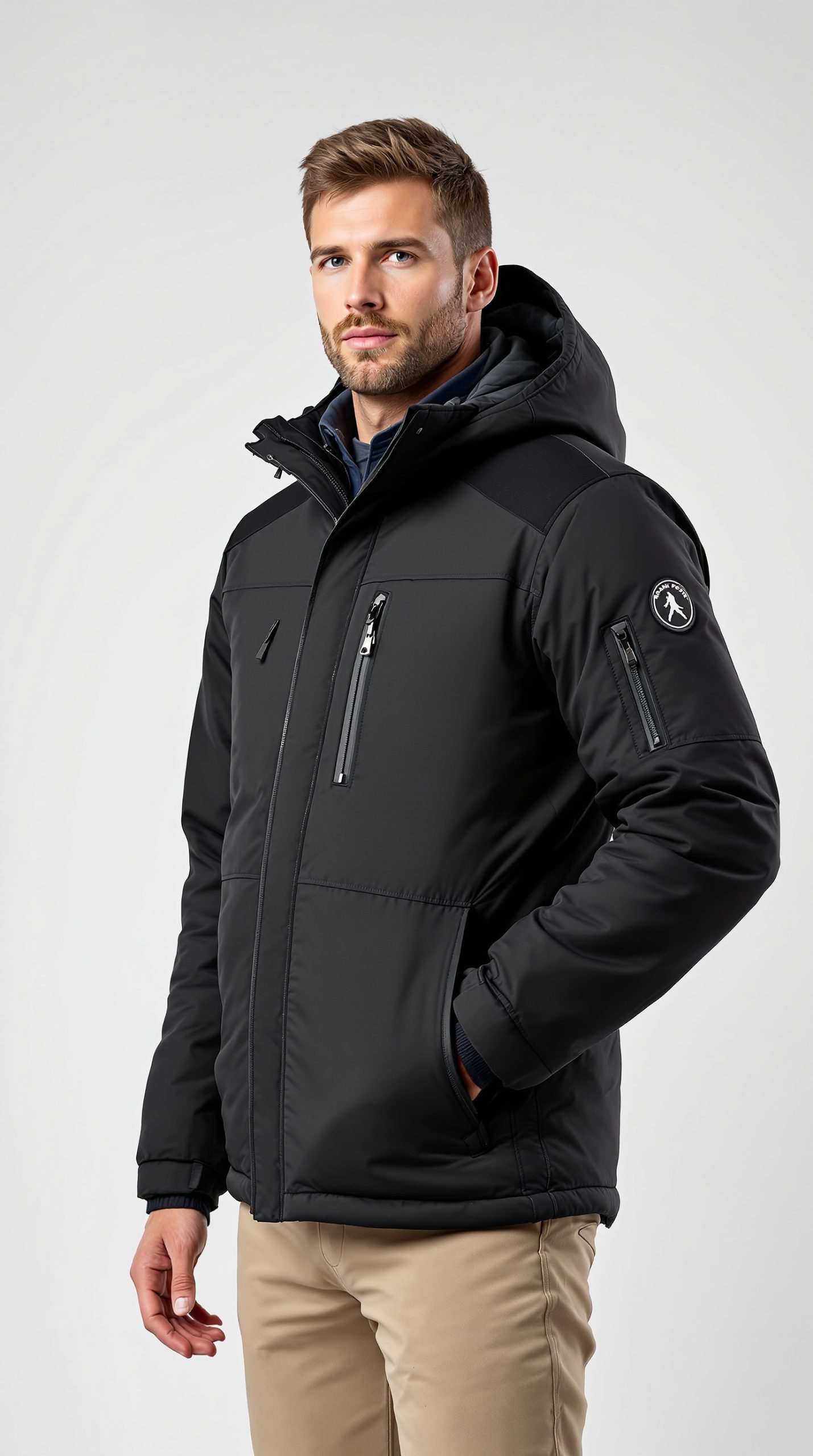 Men's Waterproof Ski Jacket Hooded Mountain Windbreakers Windproof Raincoat Winter Warm Snow Coat - Image 2